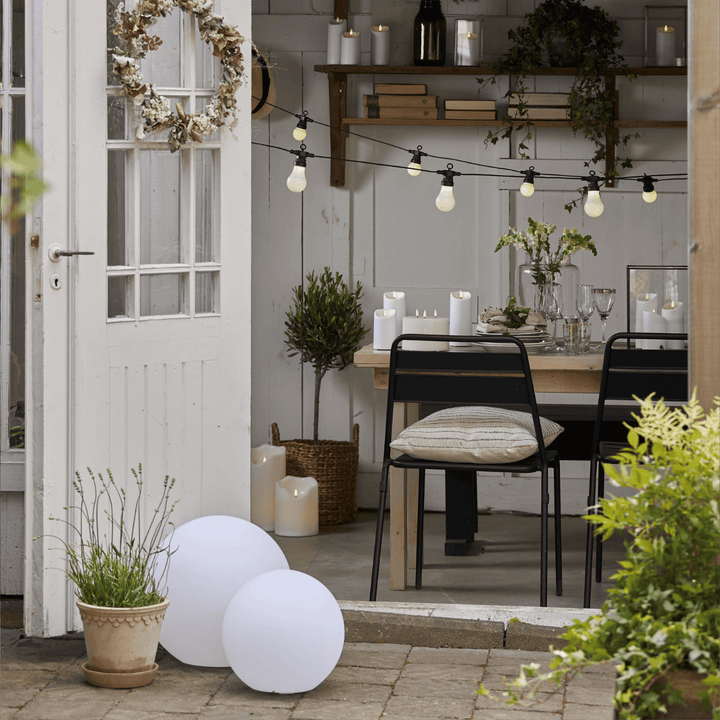 TrioLight – White LED Pillar Candle – Realistic and Long-Lasting