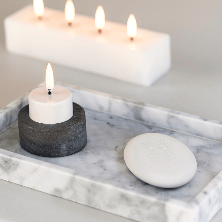 LightMoment – LED Tealights – Realistic White Wax for Any Interior