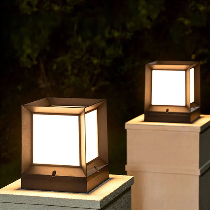 PillarBeam | Elegant Outdoor Post Lamp for Entrances