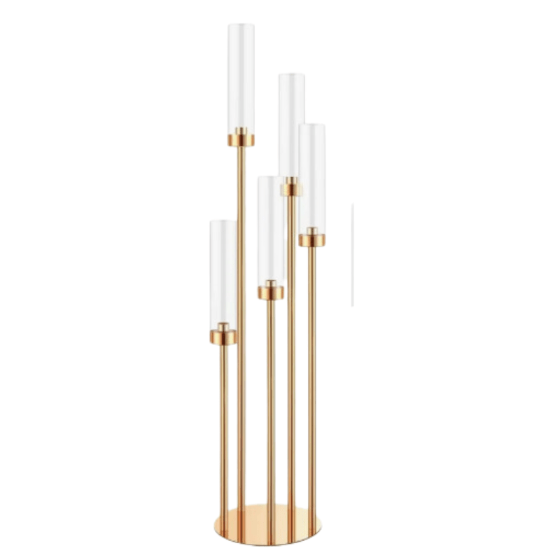 MetalGlow | Elegant Metal and Acrylic Candle Holder