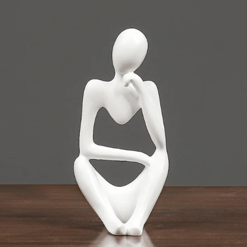 ZenThinker - Minimalist Thinker Sculpture - Abstract Meditative Decor