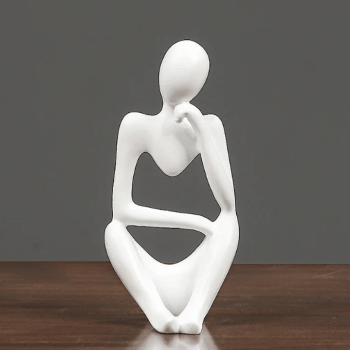 ZenThinker - Minimalist Thinker Sculpture - Abstract Meditative Decor