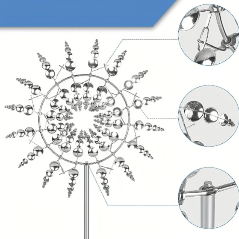 WhirlingWonders | Kinetic Metal Windmill Spinner