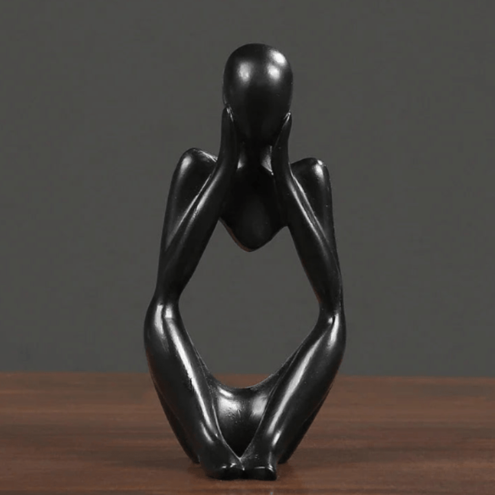 ZenThinker - Minimalist Thinker Sculpture - Abstract Meditative Decor
