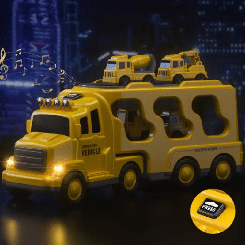 Mega Movers Construction Transport Truck - Durable Design for Endless Play - Develops Problem-Solving Skills