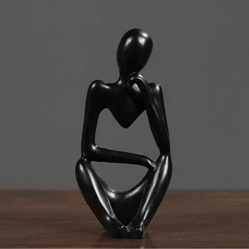 ZenThinker - Minimalist Thinker Sculpture - Abstract Meditative Decor