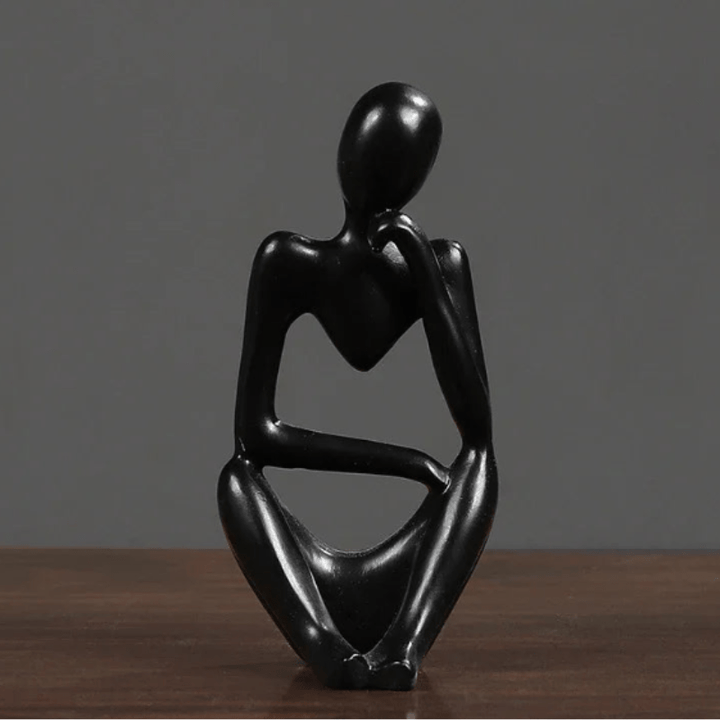 ZenThinker - Minimalist Thinker Sculpture - Abstract Meditative Decor