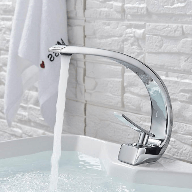 Miora Contemporary Curved Flow Faucet – Durable Brass Construction