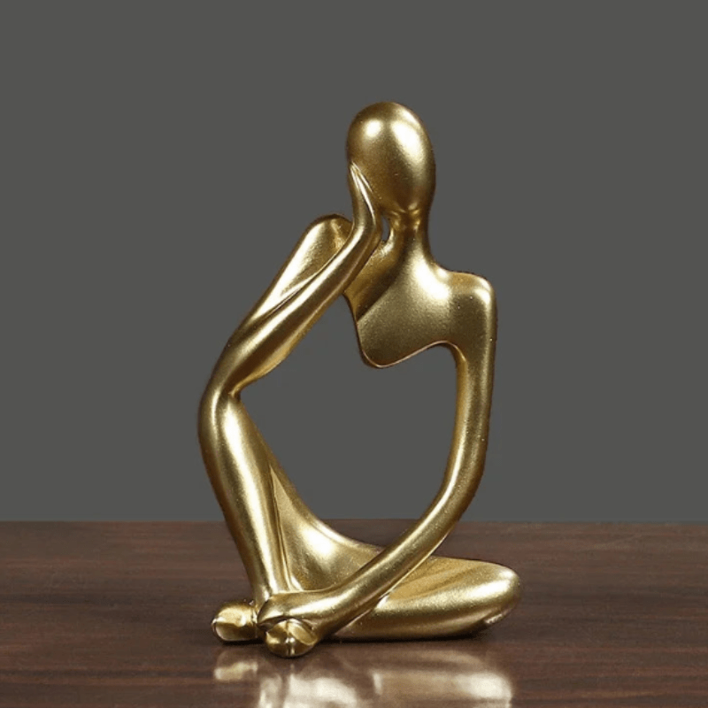ZenThinker - Minimalist Thinker Sculpture - Abstract Meditative Decor