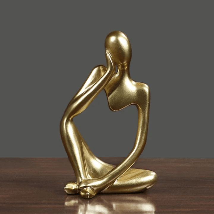 ZenThinker - Minimalist Thinker Sculpture - Abstract Meditative Decor
