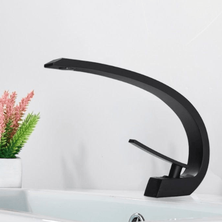 Miora Contemporary Curved Flow Faucet – Durable Brass Construction