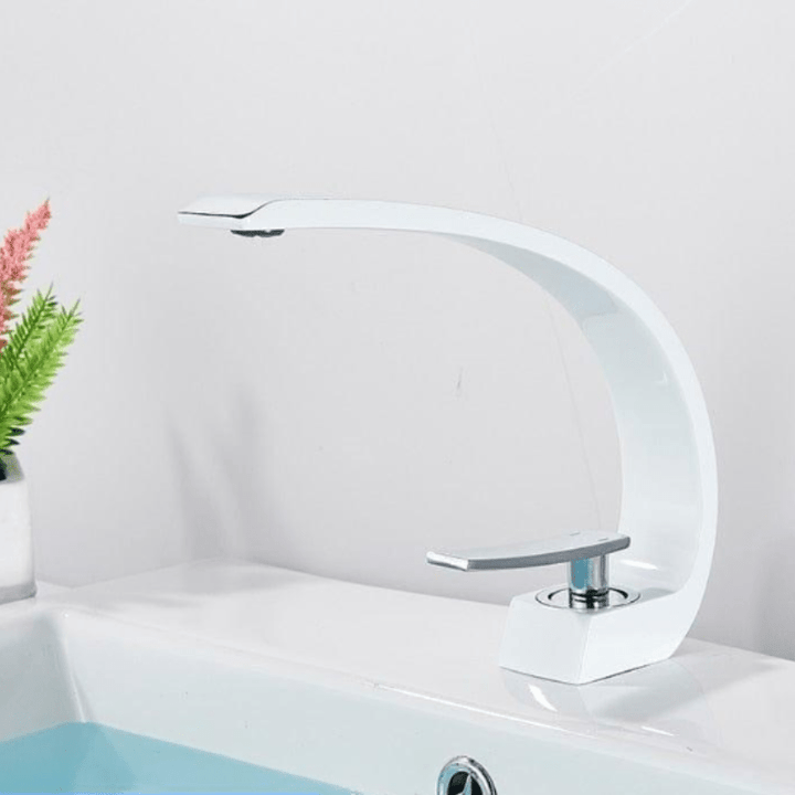 Miora Contemporary Curved Flow Faucet – Durable Brass Construction