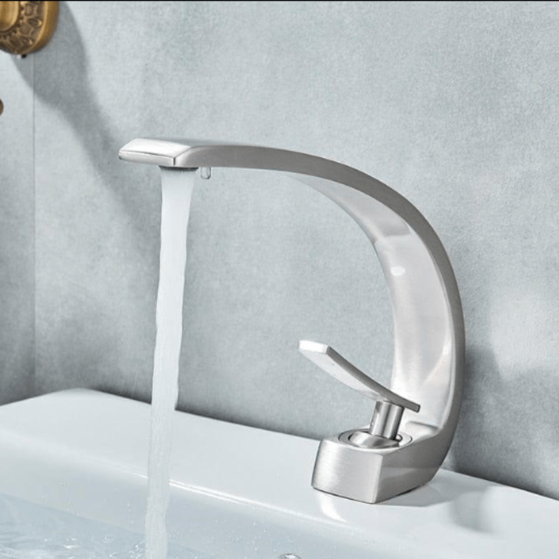 Miora Contemporary Curved Flow Faucet – Durable Brass Construction