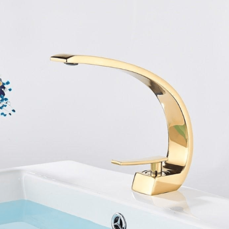 Miora Contemporary Curved Flow Faucet – Durable Brass Construction