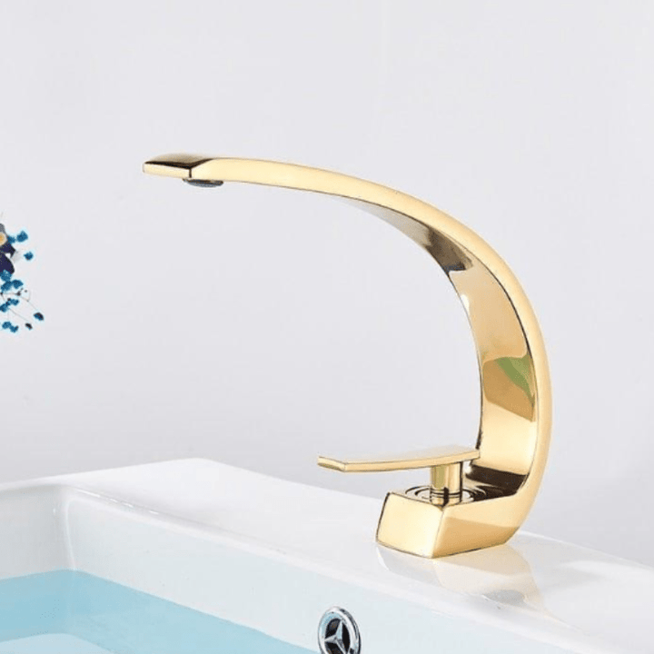 Miora Contemporary Curved Flow Faucet – Durable Brass Construction