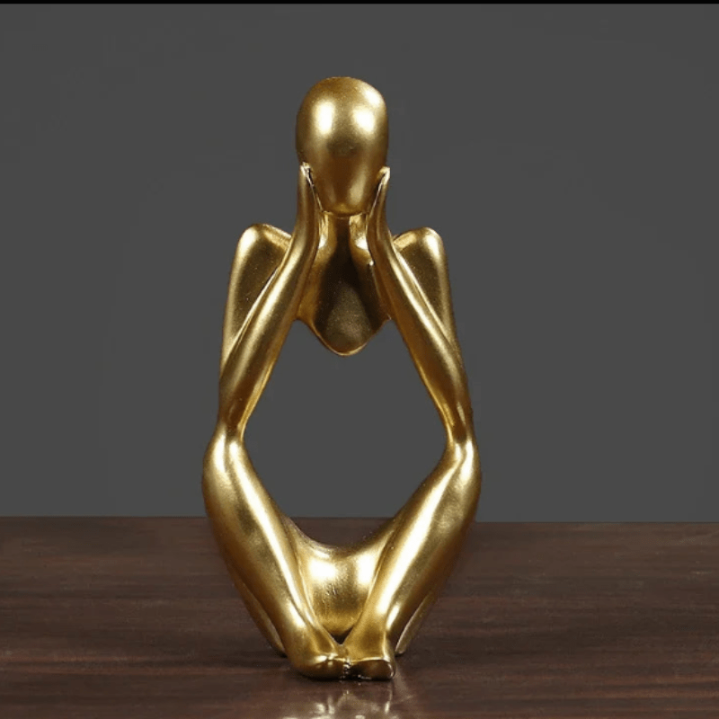 ZenThinker - Minimalist Thinker Sculpture - Abstract Meditative Decor