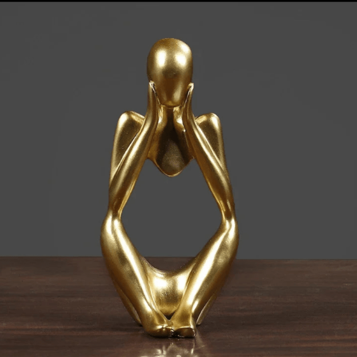 ZenThinker - Minimalist Thinker Sculpture - Abstract Meditative Decor