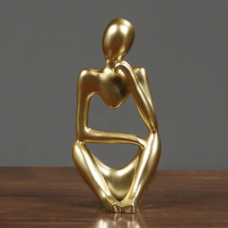 ZenThinker - Minimalist Thinker Sculpture - Abstract Meditative Decor