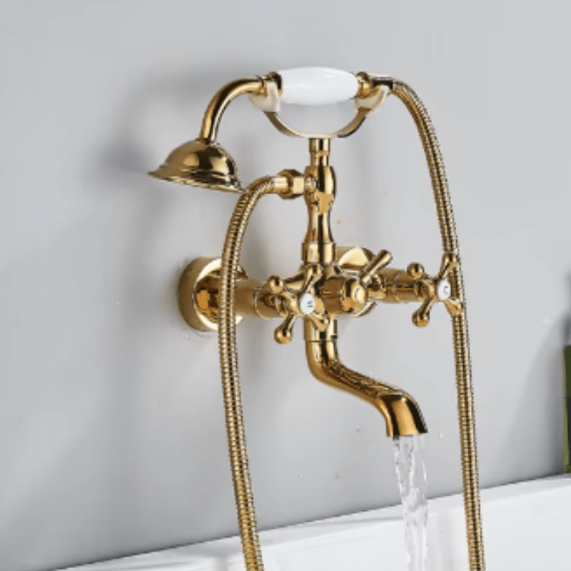 AquaStyle | Gold Waterfall Faucet Set