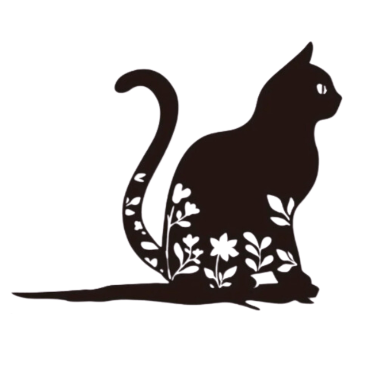FelineFantasy | Metal Cat Silhouette for Garden & Patio