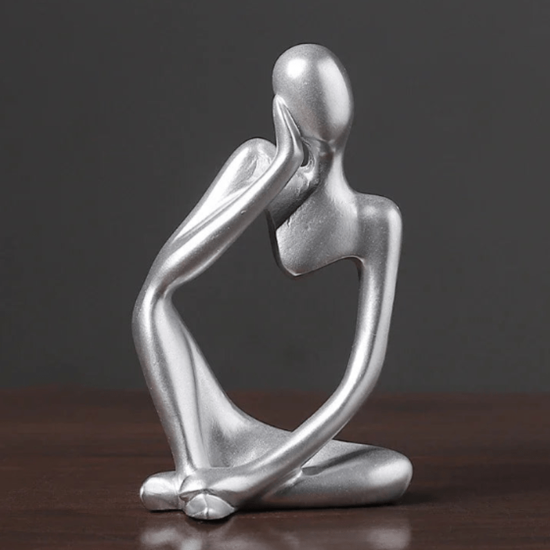ZenThinker - Minimalist Thinker Sculpture - Abstract Meditative Decor