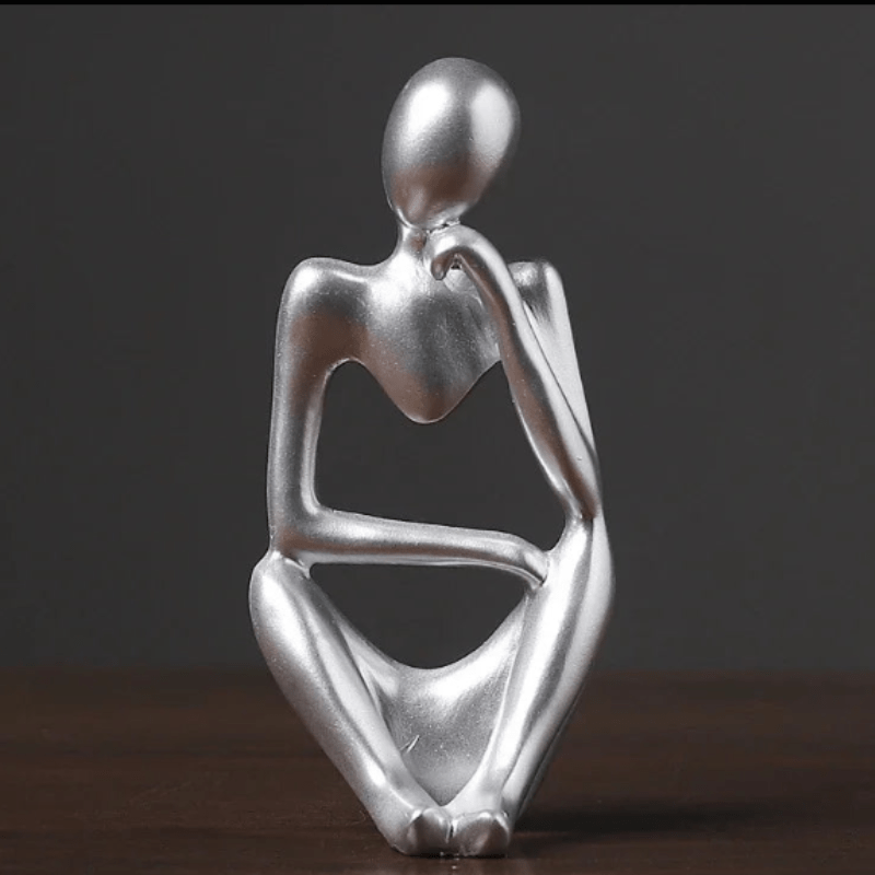 ZenThinker - Minimalist Thinker Sculpture - Abstract Meditative Decor