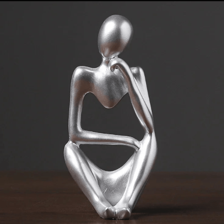 ZenThinker - Minimalist Thinker Sculpture - Abstract Meditative Decor