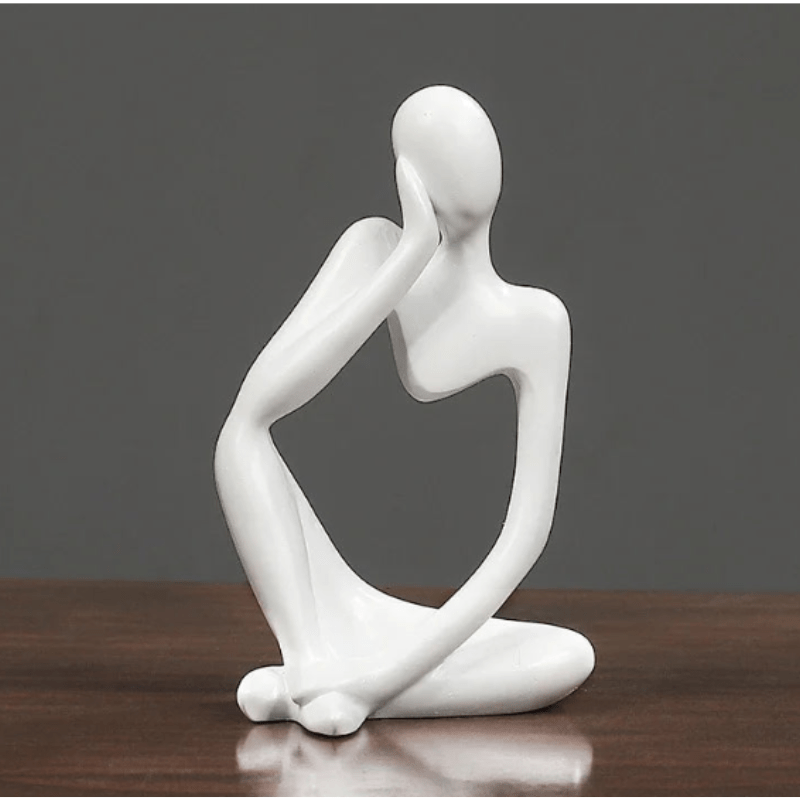 ZenThinker - Minimalist Thinker Sculpture - Abstract Meditative Decor
