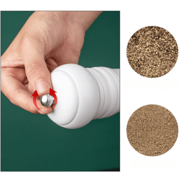 CulinaryCrafter | Manual Salt and Pepper Mill with Precision Grinding