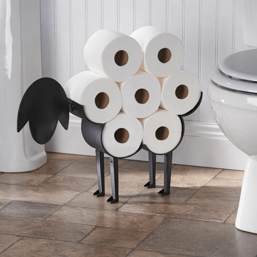 ZooRoll | Toilet Paper Holder with Animal Design for Extra Storage