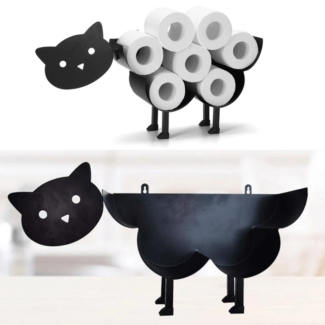 ZooRoll | Toilet Paper Holder with Animal Design for Extra Storage