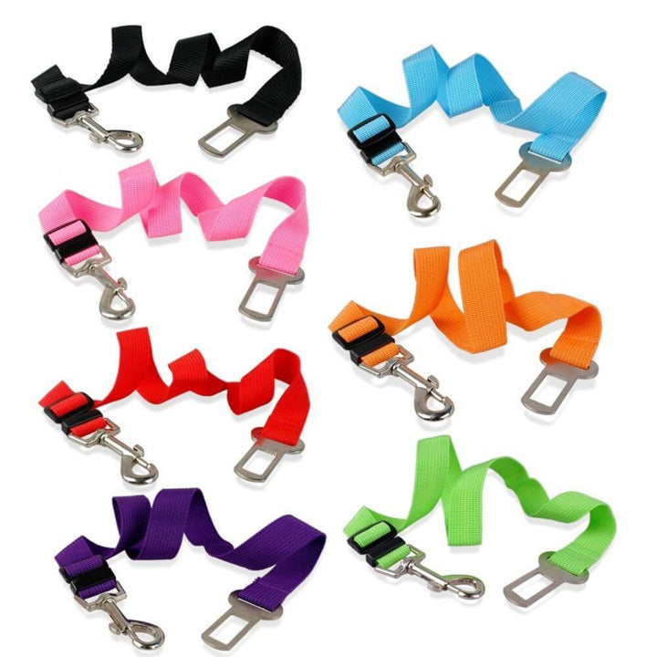 Adjustable Dog Safety Belt - Rotating Click Closure and Comfortable Fit - Safe Ride