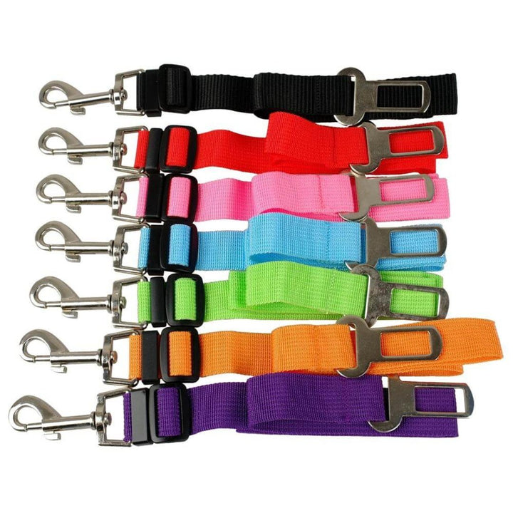 Adjustable Dog Safety Belt - Rotating Click Closure and Comfortable Fit - Safe Ride