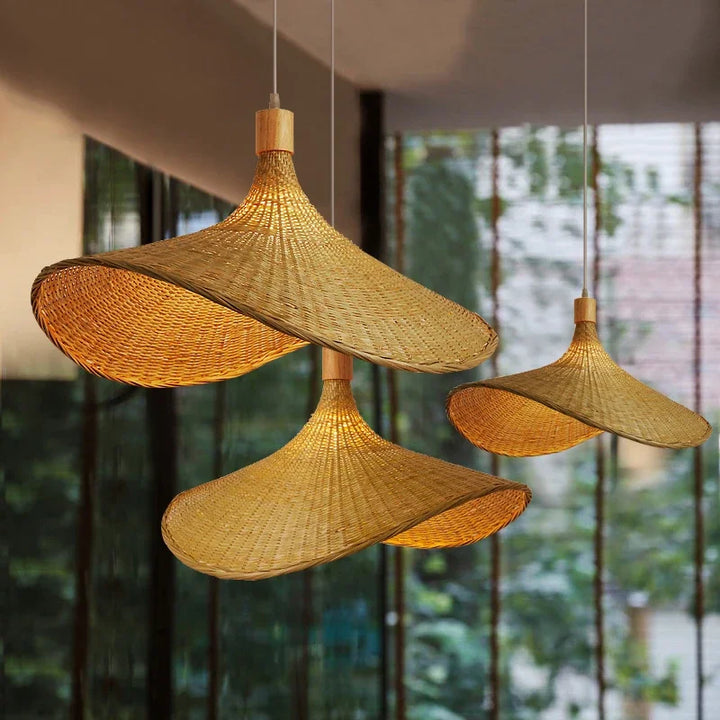 LoomLit – Handmade Boho Bamboo Pendant Lamp