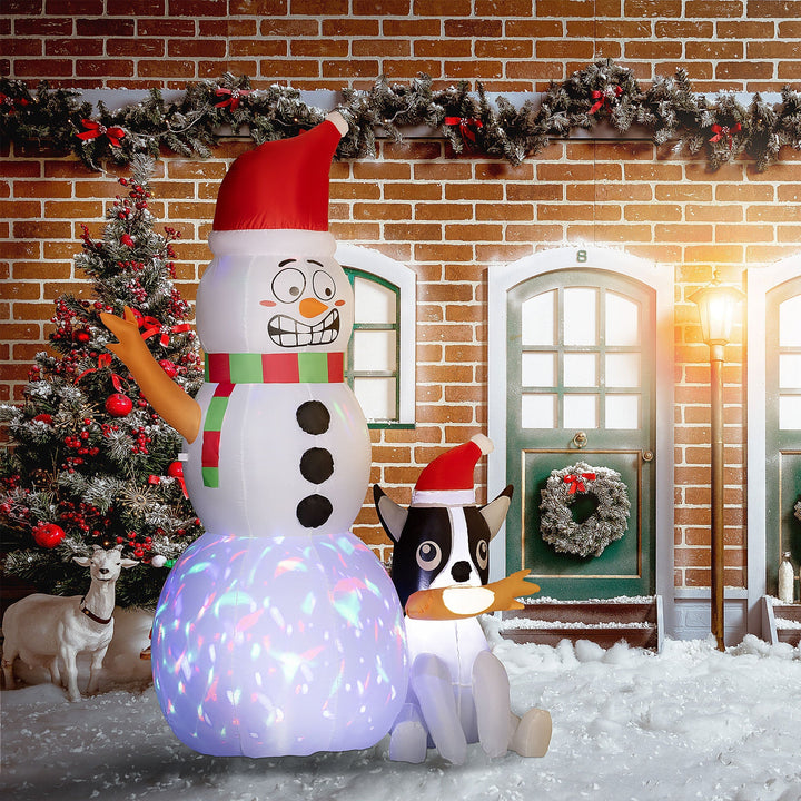 WinterPals – Inflatable Christmas Decoration with Snowman and Dog