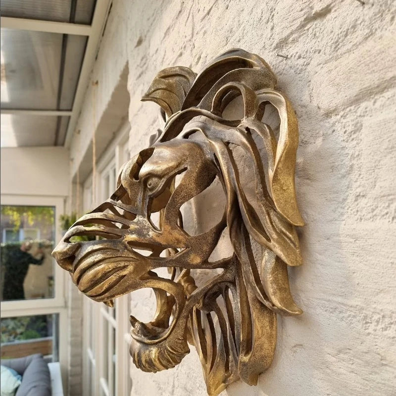 RoarMajesty | Majestic Lion Head Wall Sculpture