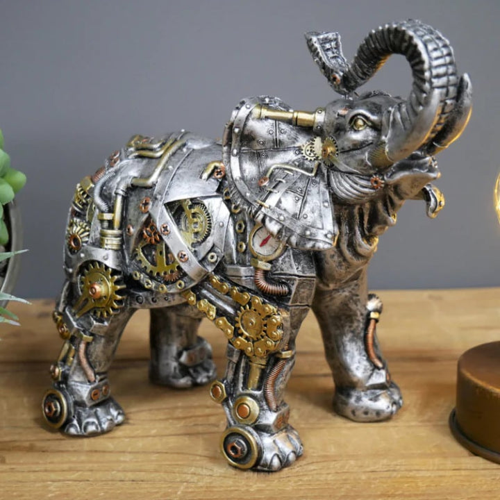 MechaMenagerie Steampunk Animal Sculptures - Intriguing Fusion of Antique and Modern Designs - Perfect for Unique Interior Decoration