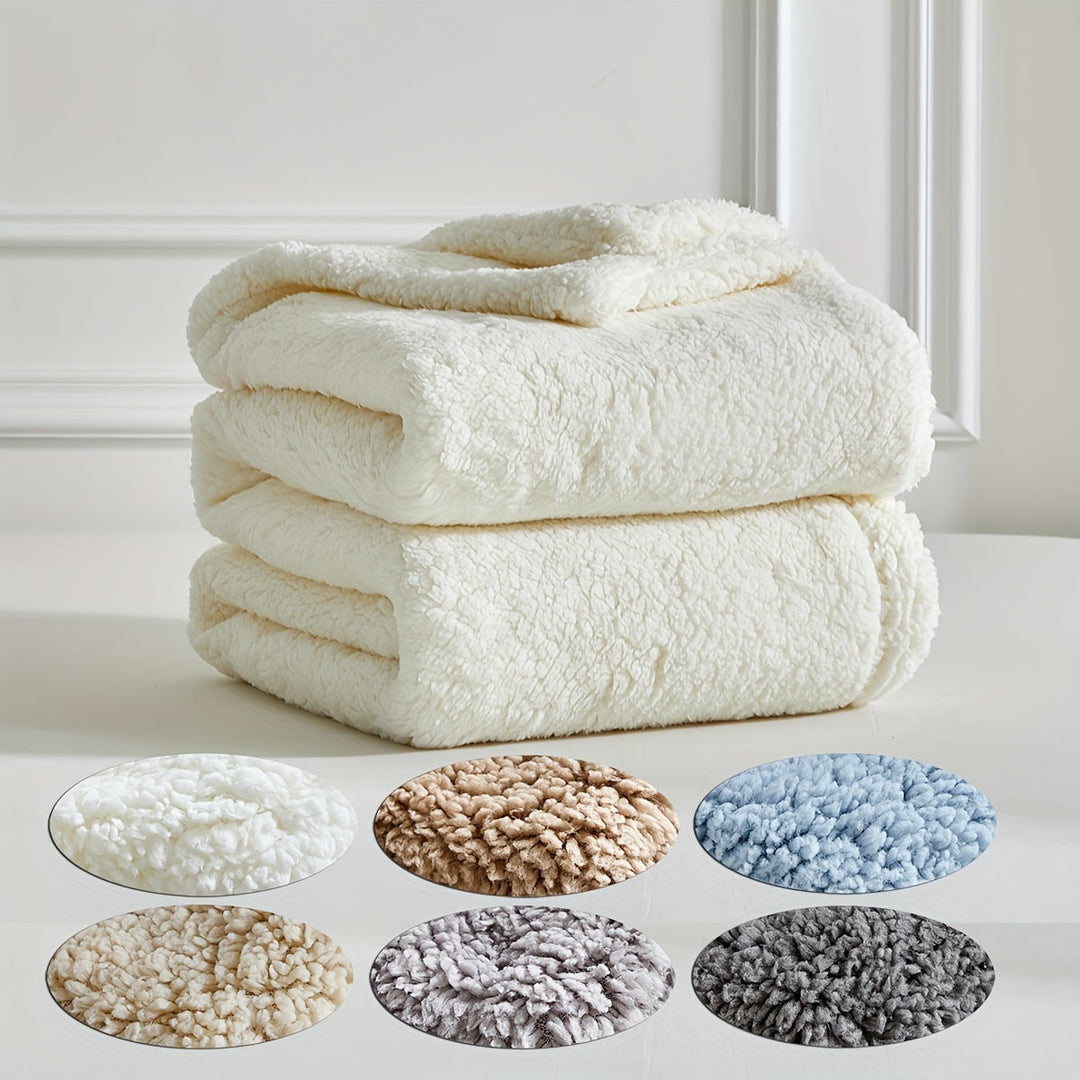 SnuggleTwist – Reversible Ultra-Soft Sherpa Fleece Blanket – For Double Softness and Coziness