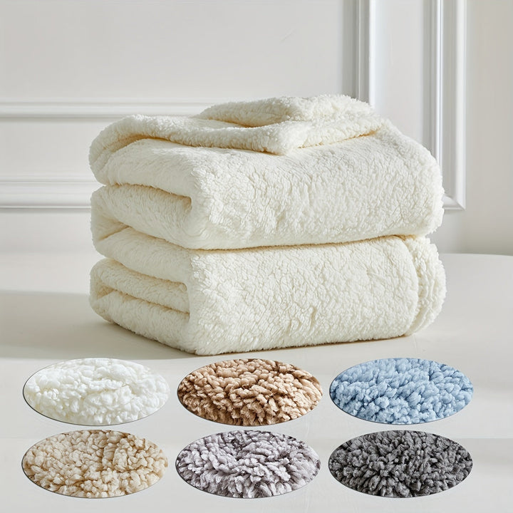 SnuggleTwist – Reversible Ultra-Soft Sherpa Fleece Blanket – For Double Softness and Coziness