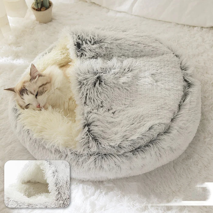 Warm and Safe Sleeping Spot for Your Pet - Self-Heating Fleece in a Comfortable Nest