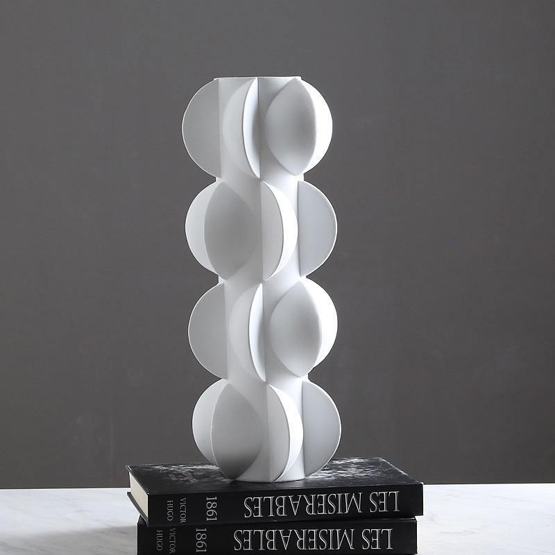 Modern Spiral Resin Vase – Abstract Design Adds Elegance to Any Space – Unique Abstract Design Enhances Your Interior