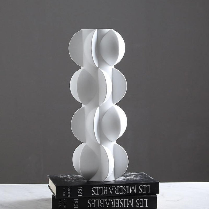 Modern Spiral Resin Vase – Abstract Design Adds Elegance to Any Space – Unique Abstract Design Enhances Your Interior