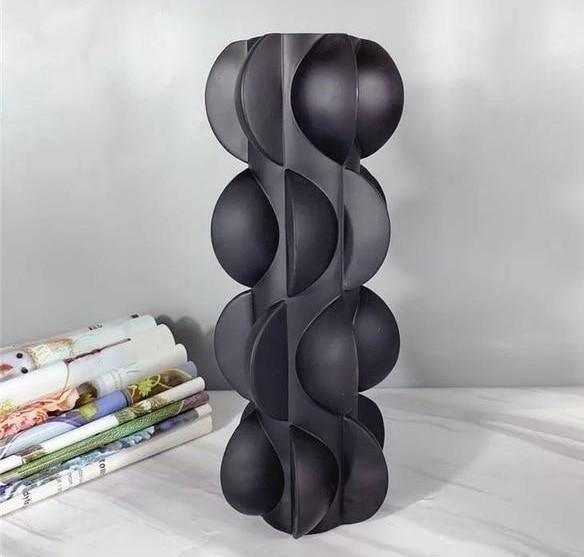 Modern Spiral Resin Vase – Abstract Design Adds Elegance to Any Space – Unique Abstract Design Enhances Your Interior