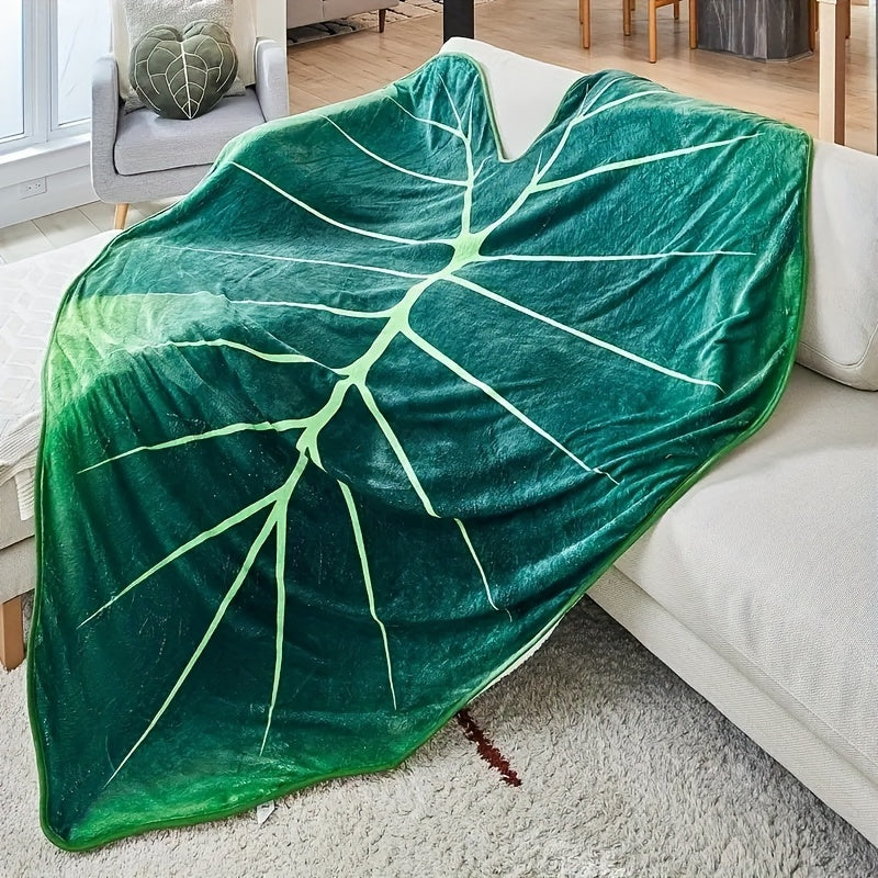LeafHaven Cozy Leaf-Shaped Blanket - A Symbol of Comfort, Simplicity, and Home