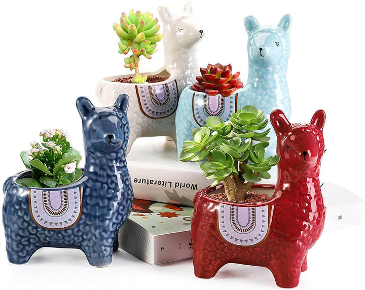 LlamaLeaf – Ceramic Pots with Alpaca Design