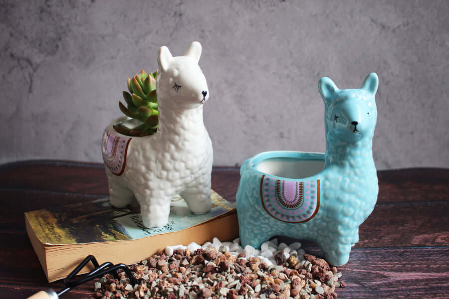 LlamaLeaf – Ceramic Pots with Alpaca Design