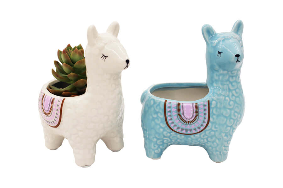 LlamaLeaf – Ceramic Pots with Alpaca Design