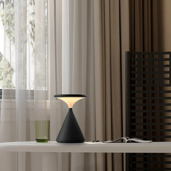 GlowHour – Wireless Table Lamp in Hourglass Design