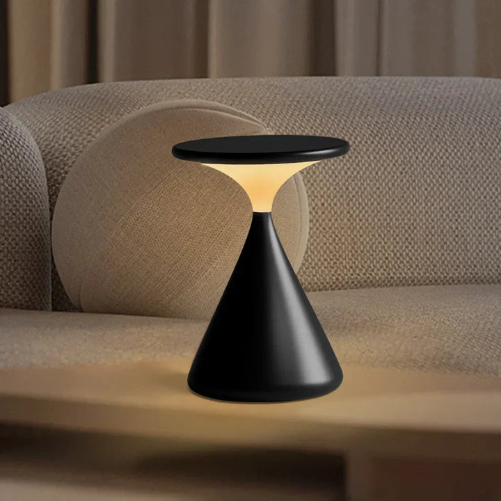 GlowHour – Wireless Table Lamp in Hourglass Design