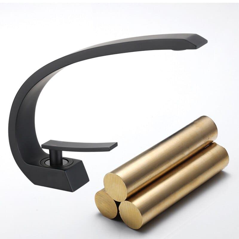 Miora Contemporary Curved Flow Faucet – Durable Brass Construction